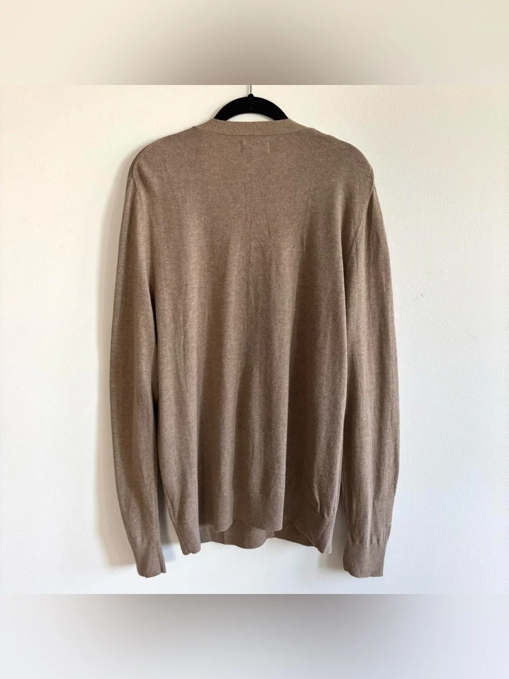 Croft & Barrow soft tan grandpa cardigan